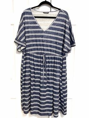BLOOMCHIC- Blue Striped Dress Size 18/20 Plus